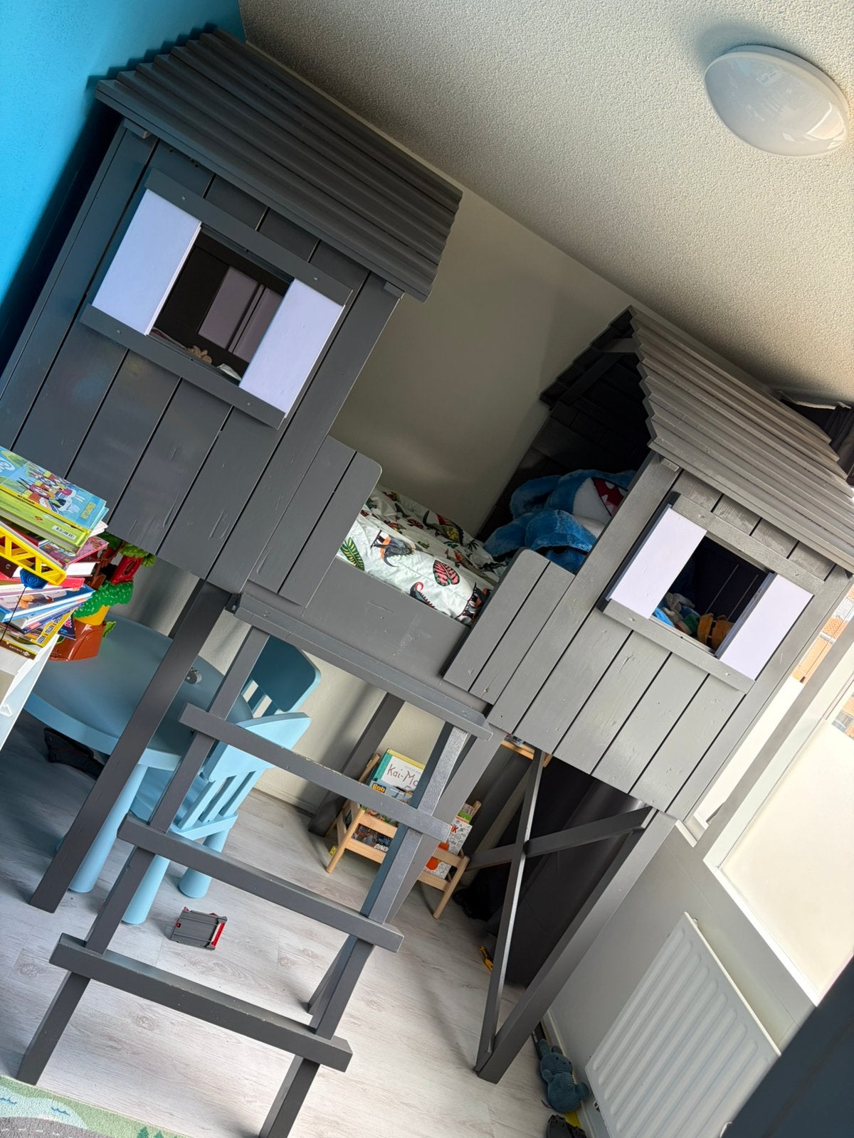 Boomhut bed, Ophalen, Hoogslaper
