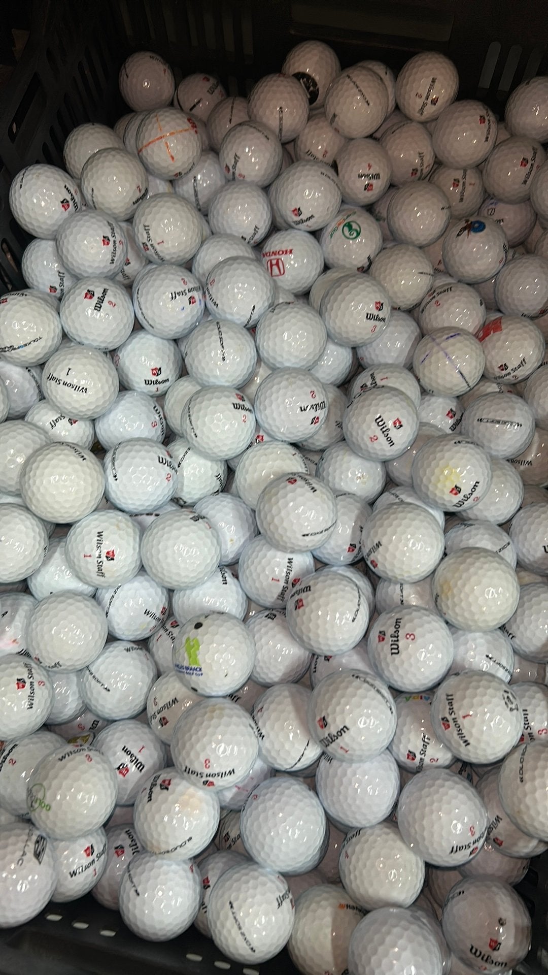 100 Stuks Wilson Staff Duo Soft Golfballen AAAA, Ophalen of Verzenden, Zo goed als nieuw, Bal(len)