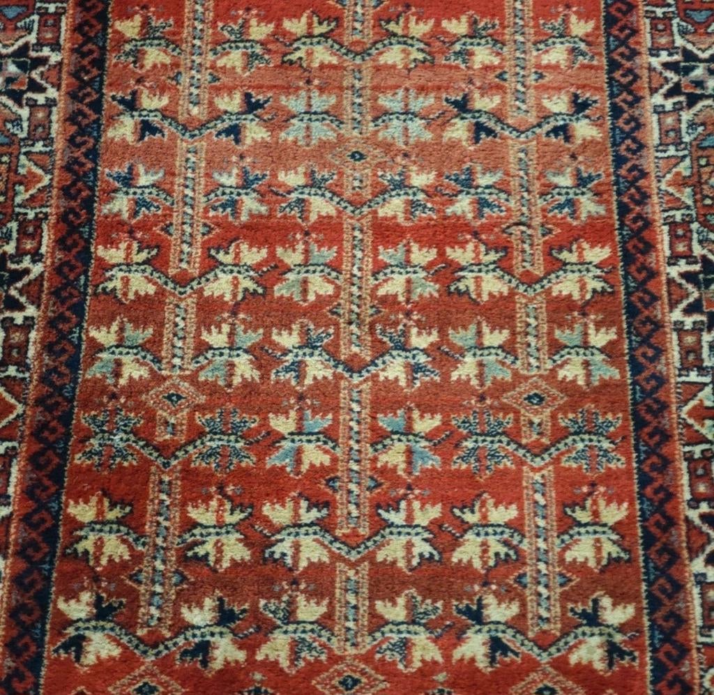 Vintage oosters wol Samarkand vloerkleed nomad 71x140cm, Gebruikt, 100 tot 150 cm, Onbekend, Perzisch, Klassiek, Vintage