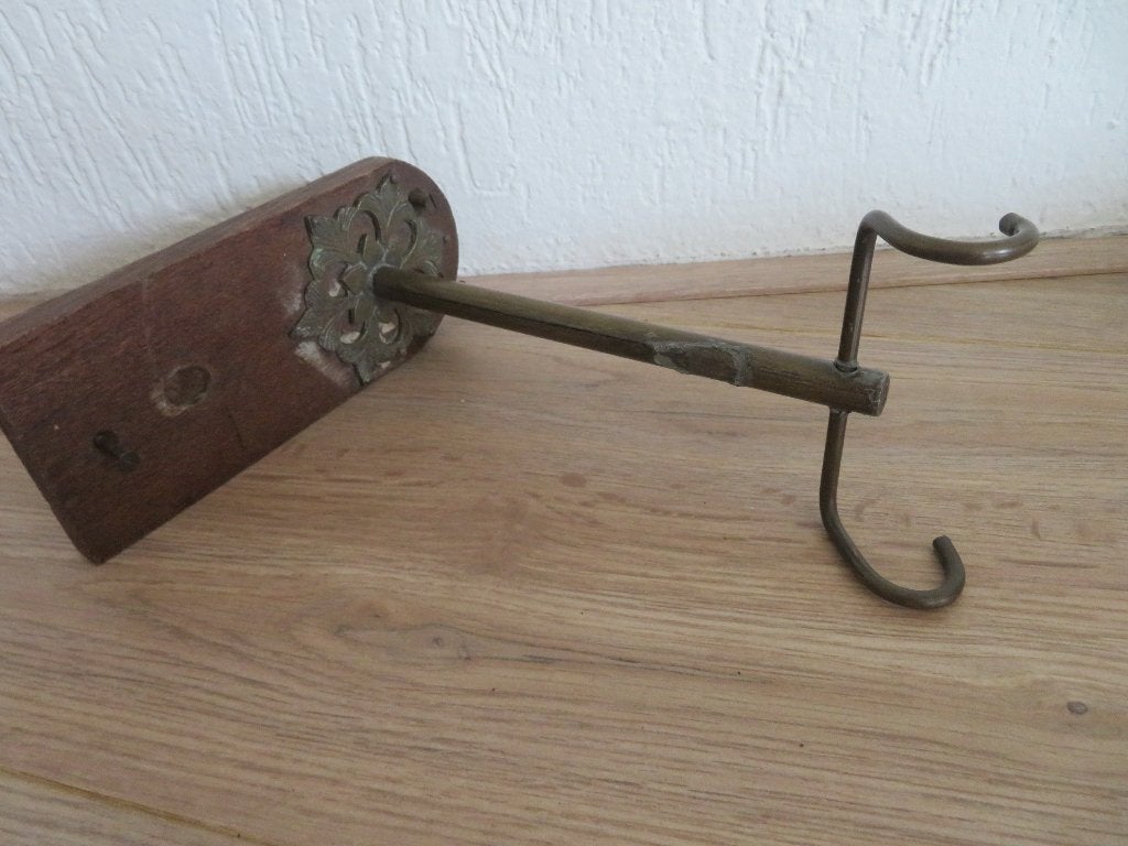 Wandhaak hout/metaal Brocante, Ophalen of Verzenden