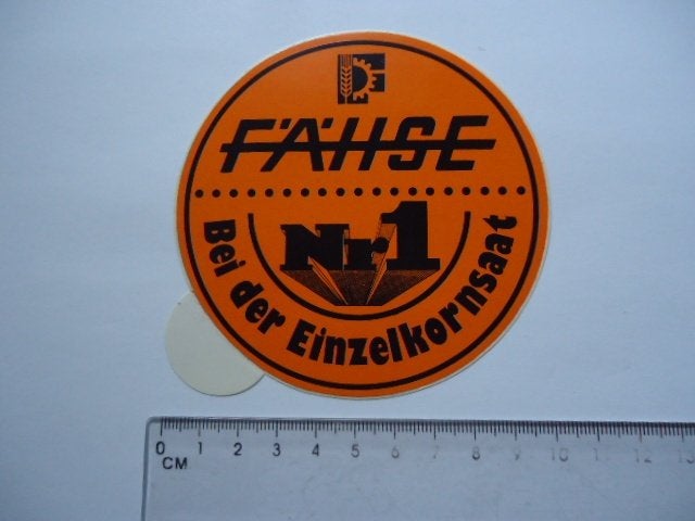 sticker oud FAHSE logo landbouw traktor tuinbouw boer retro, Verzenden, Zo goed als nieuw, Bedrijf of Vereniging