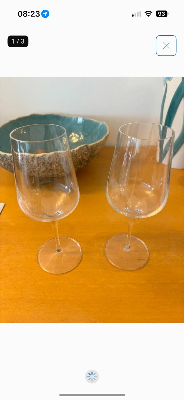 2x witte wijnglazen van Albert Heijn, Ophalen of Verzenden, Zo goed als nieuw, Overige stijlen