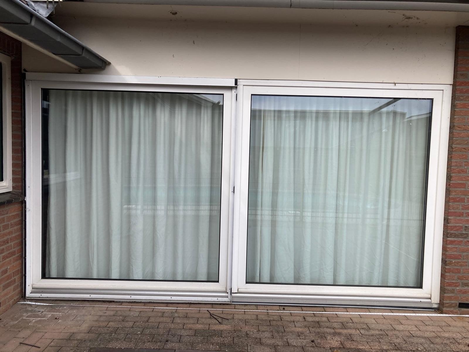 Schuifpui ca. 390x210cm (LxH), Ophalen, Gebruikt