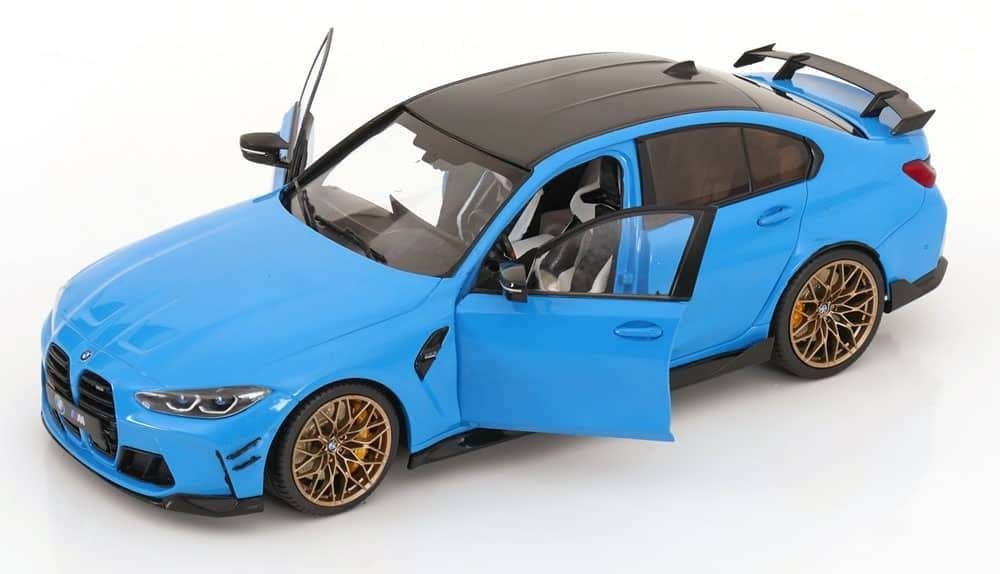 BMW M3 Performance Parts 2024 Blauw / Zwart 1-18 Solido, Solido, Auto, Solido, Nieuw