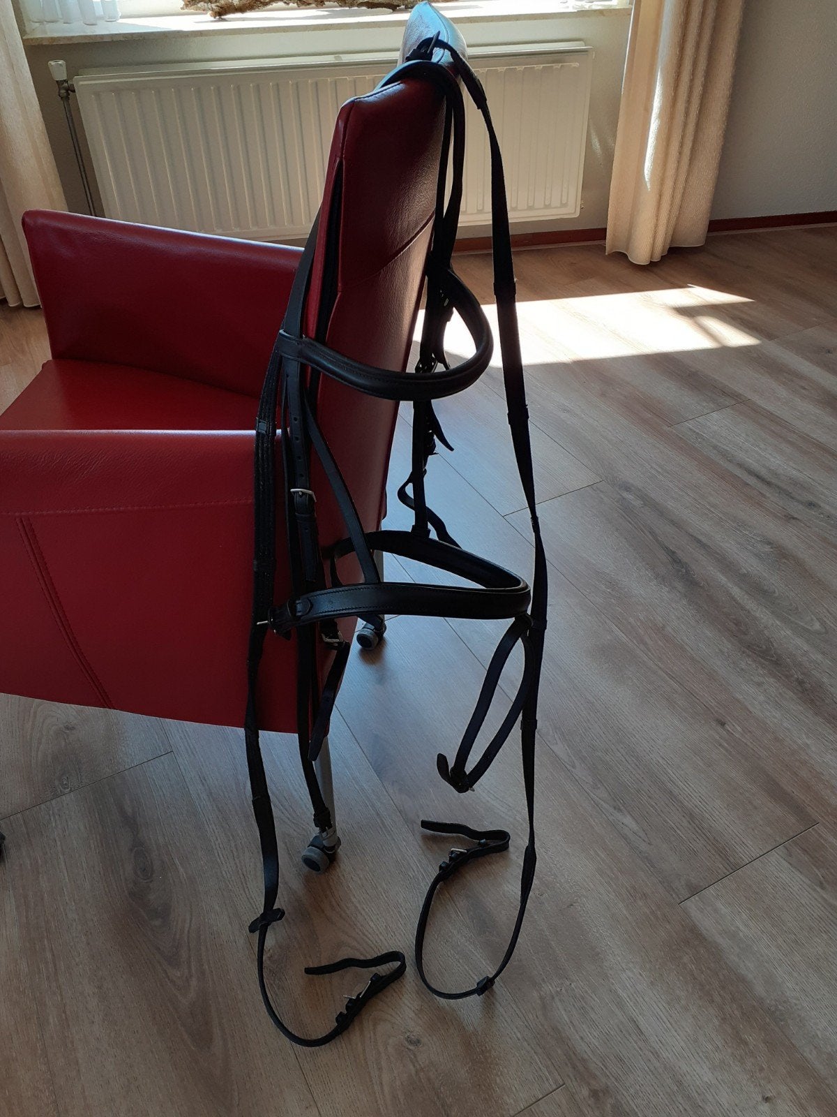 hoofdstel kieffer silverline cob zwart met teugels, Hoofdstel, Kieffer, Ophalen of Verzenden, Zwart