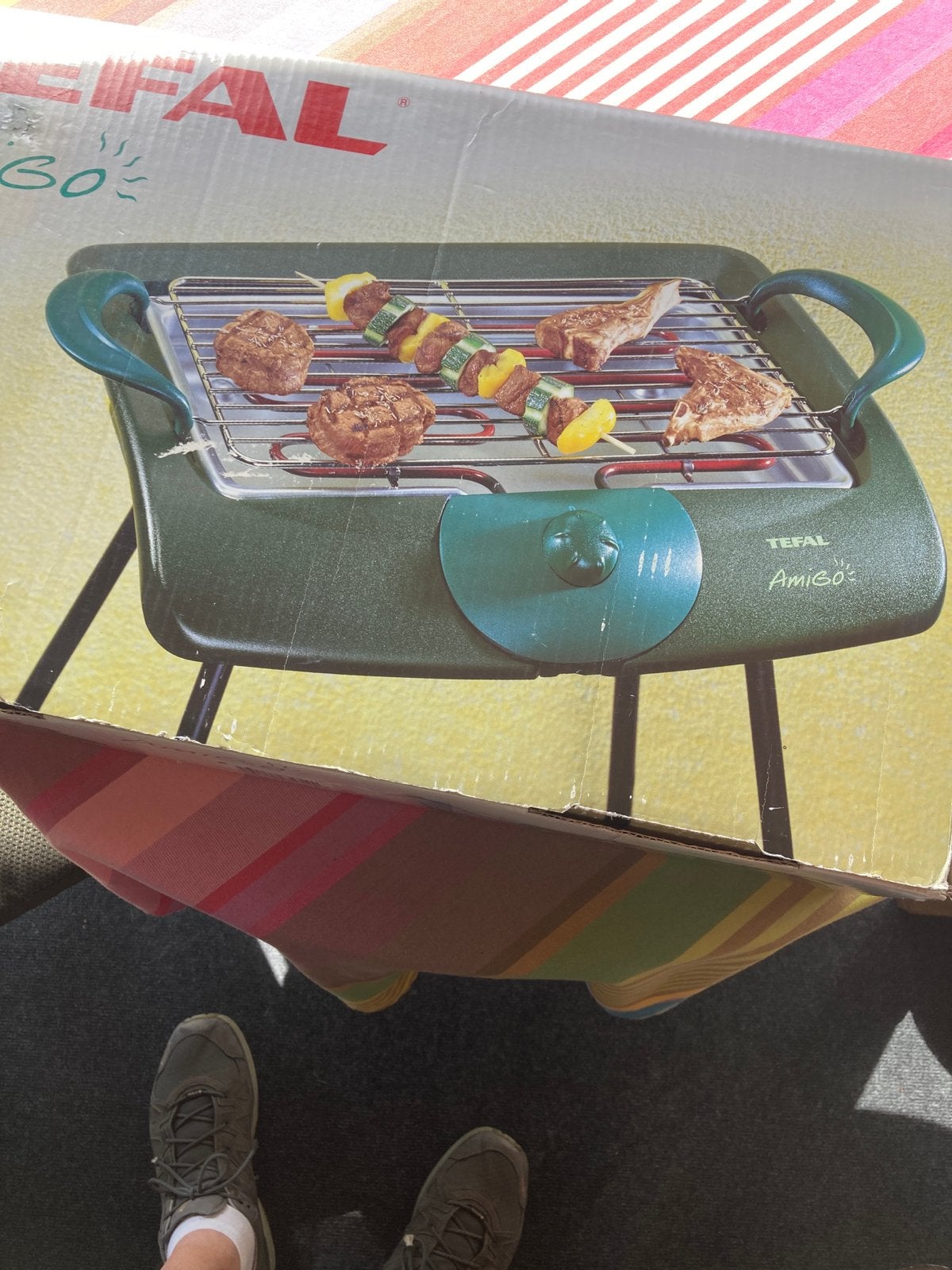 Tefal Amigo Elektrische Barbecue - Zo goed als nieuw, Ophalen of Verzenden, Zo goed als nieuw