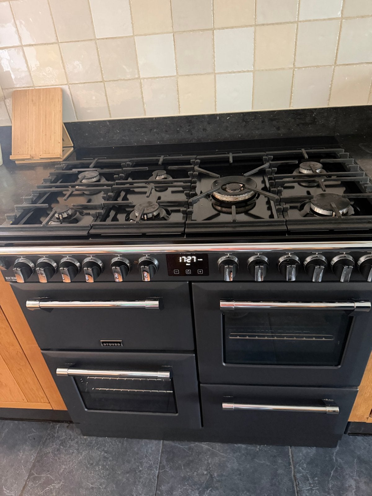 Stoves Richmond gasfornuis met dubbele oven, Witgoed en Apparatuur, Ophalen, 60 cm of meer, Grill, Zo goed als nieuw