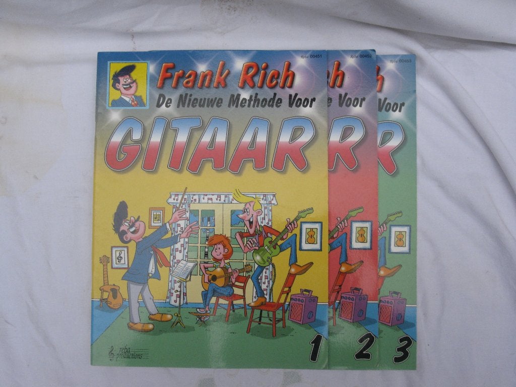 Bladmuziek les Frank Rich gitaar 3 x, Muziek en Instrumenten, Ophalen of Verzenden, Les of Cursus, Populair, Gitaar
