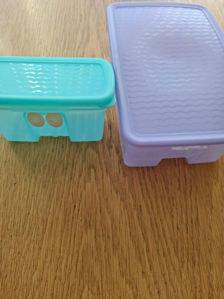 ZGAN. Tupperware Fridge Smart lila en blauw, Ophalen of Verzenden, Zo goed als nieuw, Blauw, Bak of Kom