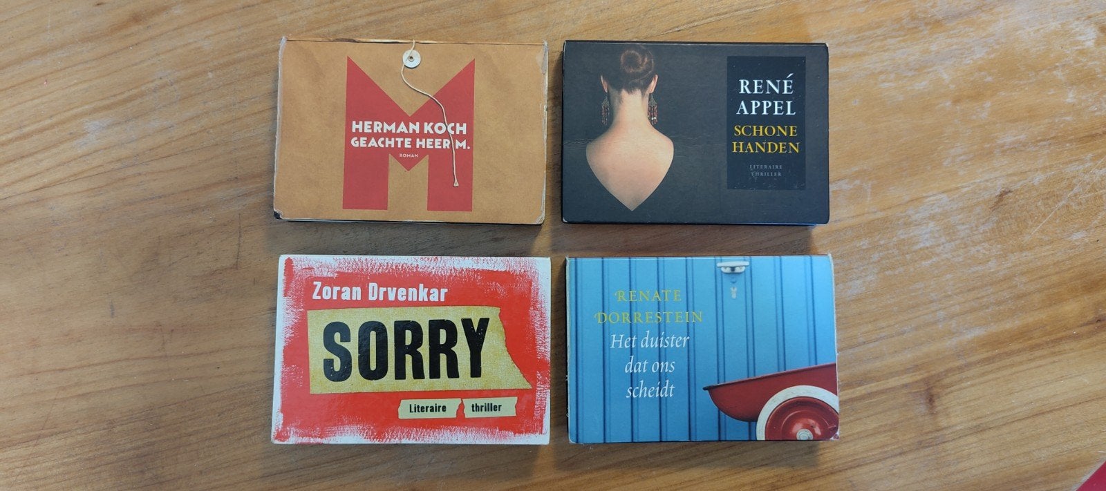 Dwarsligger boeken - set van 4, Ophalen of Verzenden, Zo goed als nieuw, Nederland