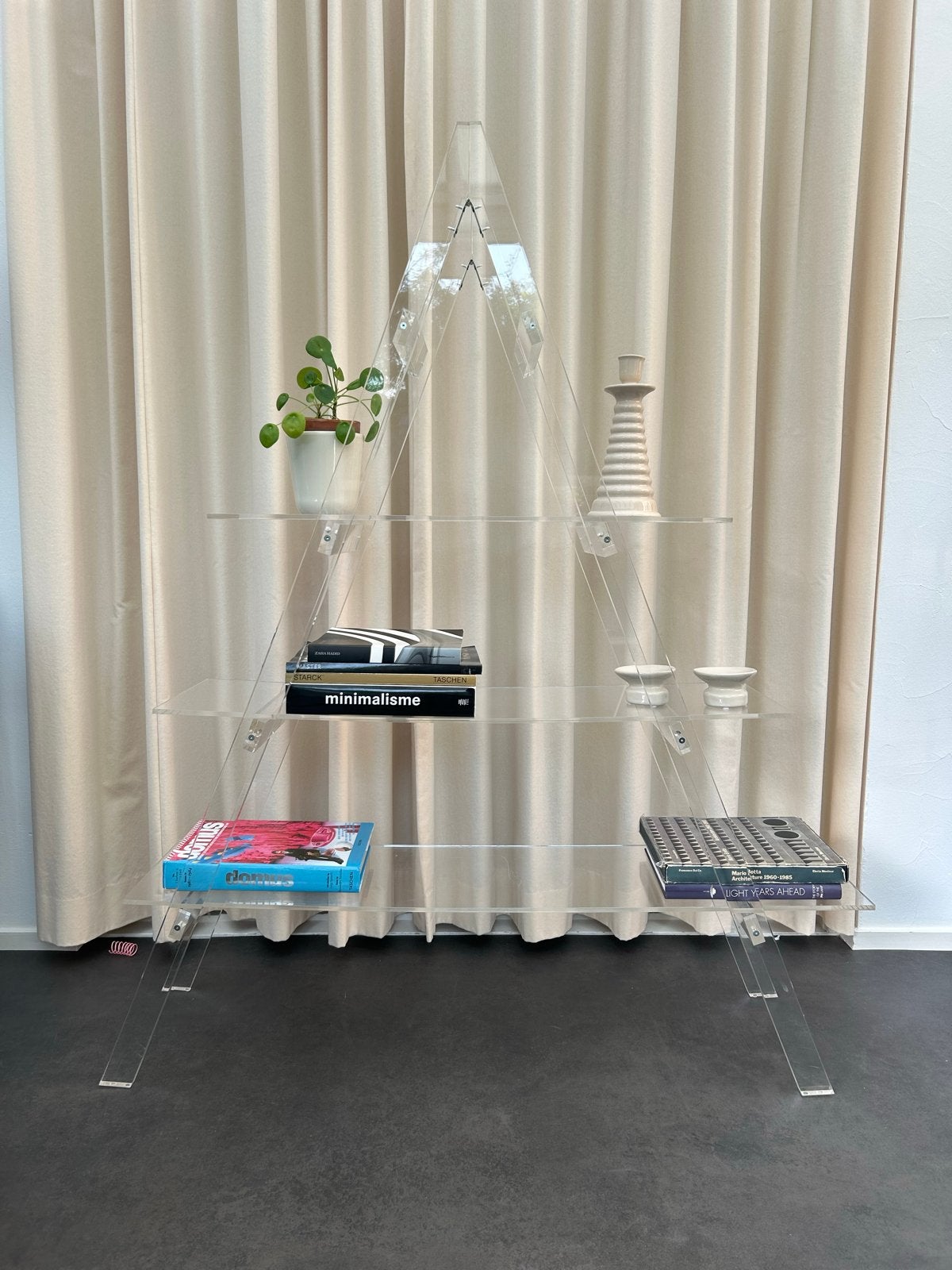 Vintage Plexiglas Piramide Kast Jaren '80 - Inklapbaar, Ophalen of Verzenden, Gebruikt