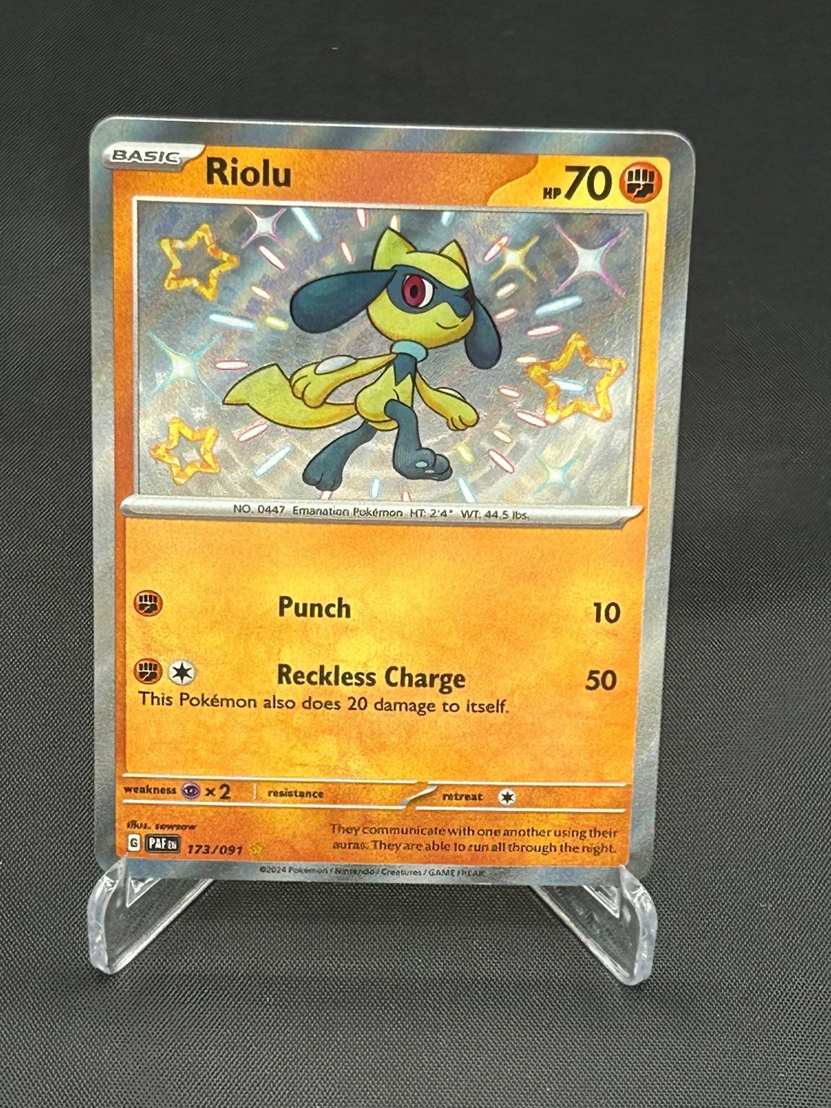 Riolu 173/091 Paldean Fates, Ophalen of Verzenden, Zo goed als nieuw