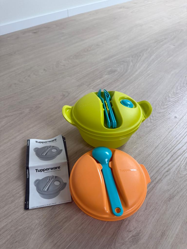 Tupperware warm op weg nieuw, Ophalen of Verzenden, Zo goed als nieuw, Oranje, Bak of Kom