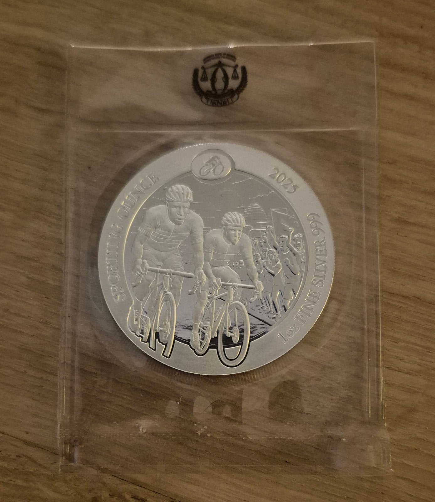 1 oz zilveren munt Rwanda Cycling Sportseries 2025, Ophalen of Verzenden, Zilver