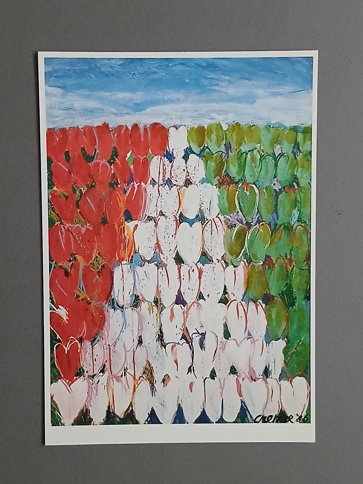 Kunstkaart Jan Cremer - Hollandia Magyarországon (1986), Verzenden, 1980 tot heden, Ongelopen, Overige thema's