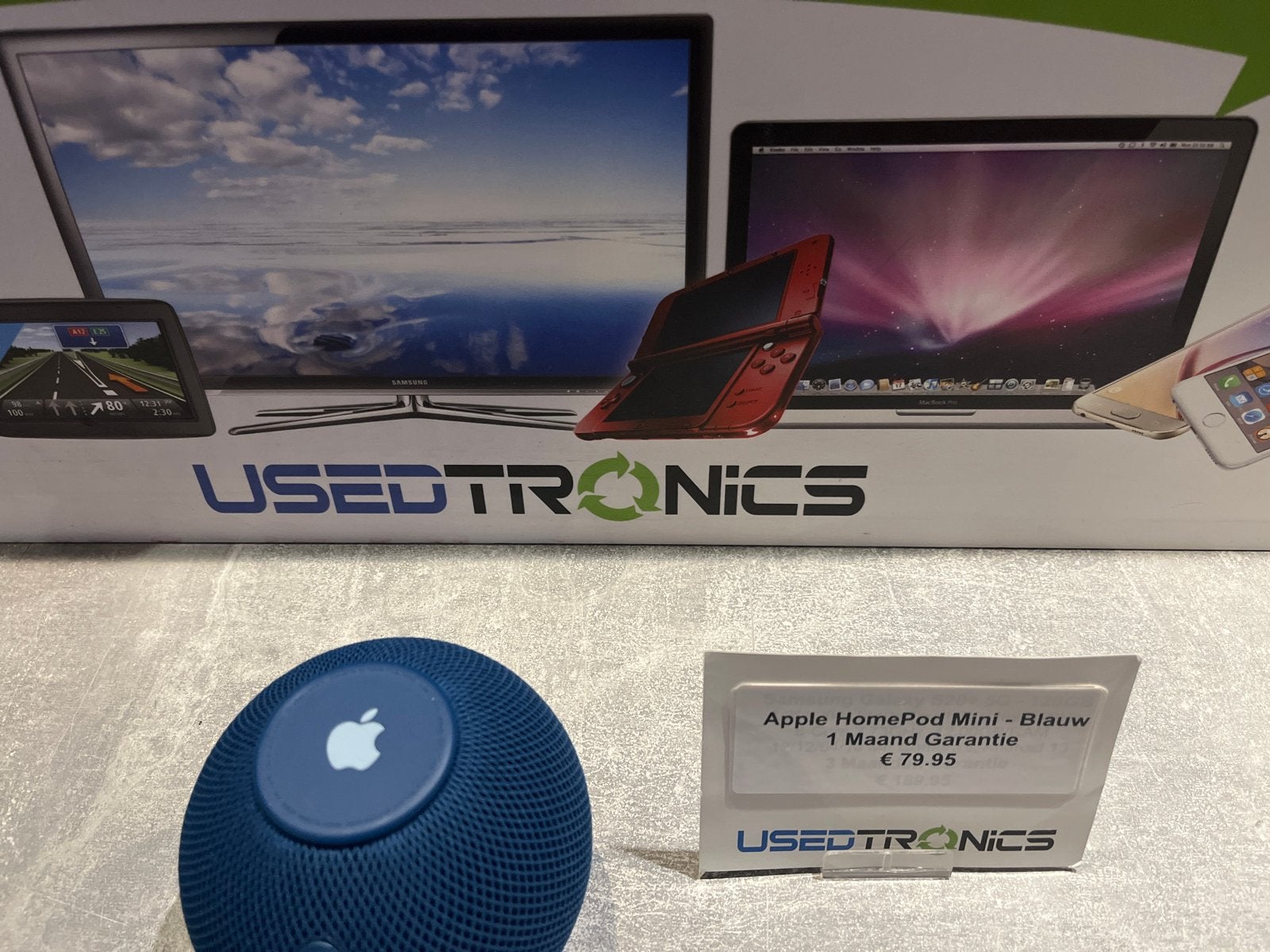 Apple HomePod Mini - Blauw met 1 maand garantie, Overige merken, Gebruikt, Overige typen, Ophalen of Verzenden