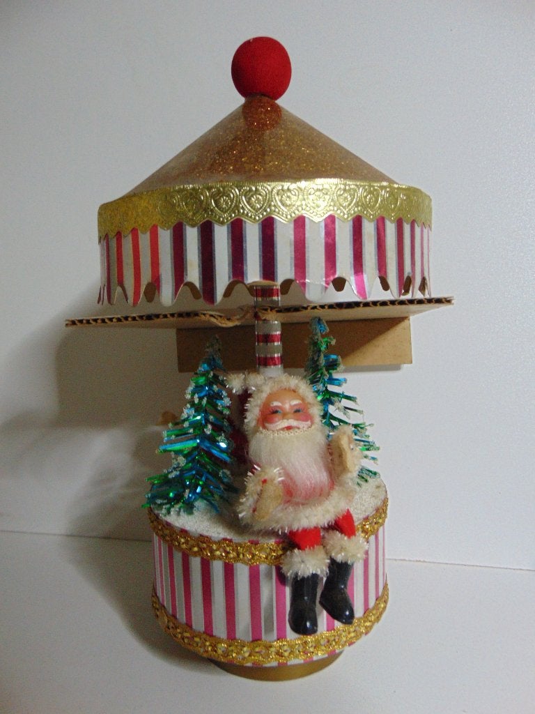 vintage muzikale kerstcarrousel jaren 50 Japan, Ophalen of Verzenden, Gebruikt