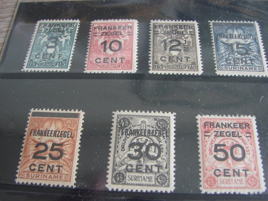 Suriname nr 130--136 postfris, Ophalen of Verzenden