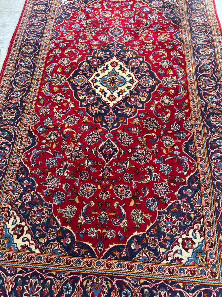 Kashan antiek perzische tapijt, Ophalen of Verzenden