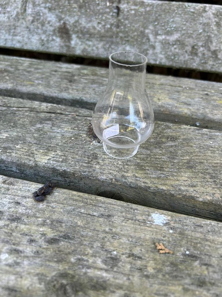 Lampen glaasje, Ophalen of Verzenden, Gebruikt, Glas, Minder dan 50 cm