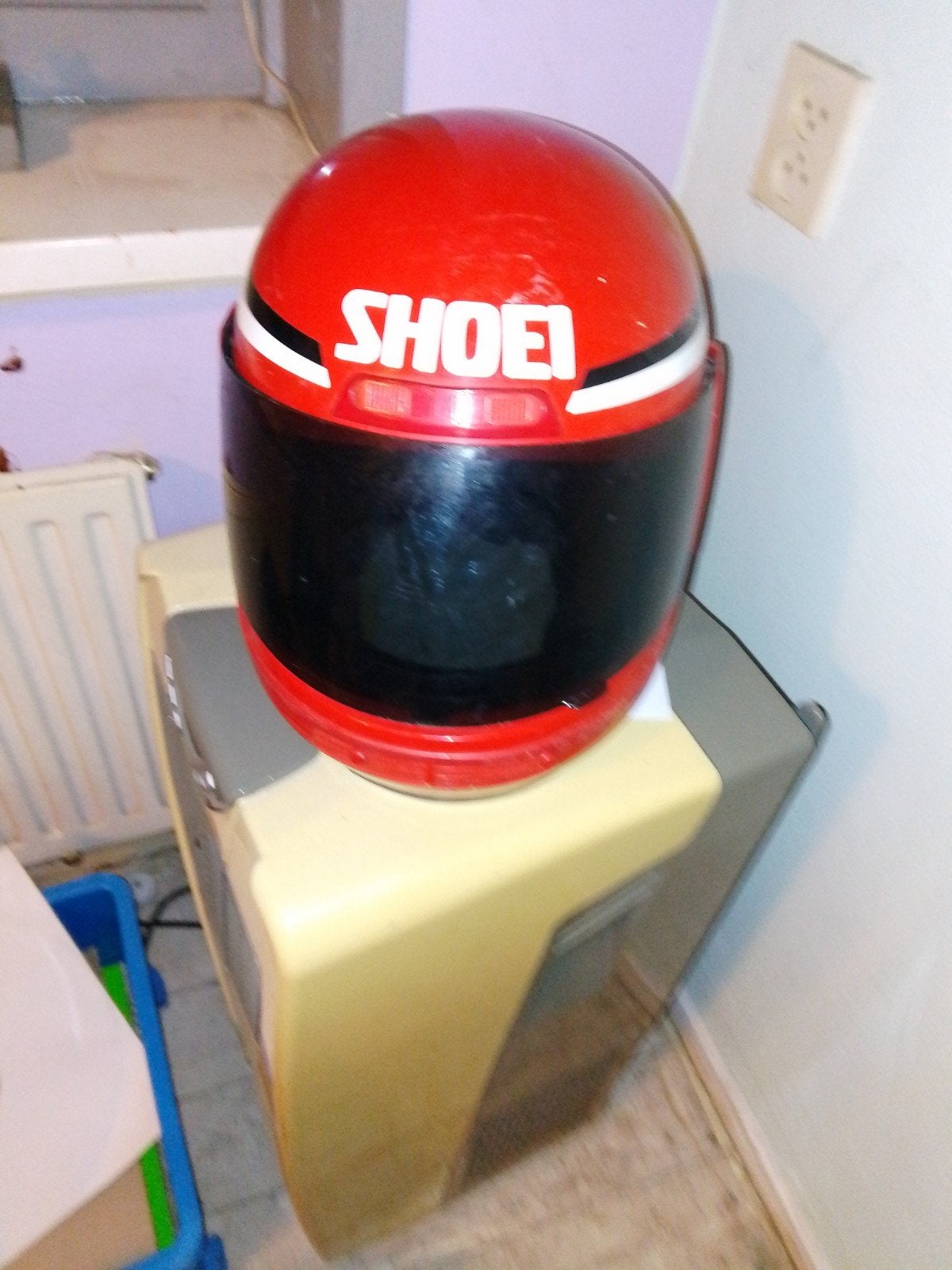 Shoei Integraalhelm - Rood - Tweedehands, Ophalen, Tweedehands, Integraalhelm, Shoei