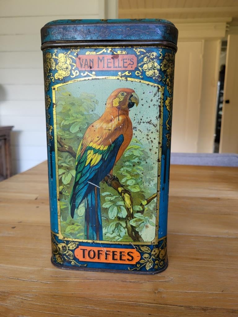 Prachtig hoog van Melle toffees blik., Ophalen of Verzenden, Overige