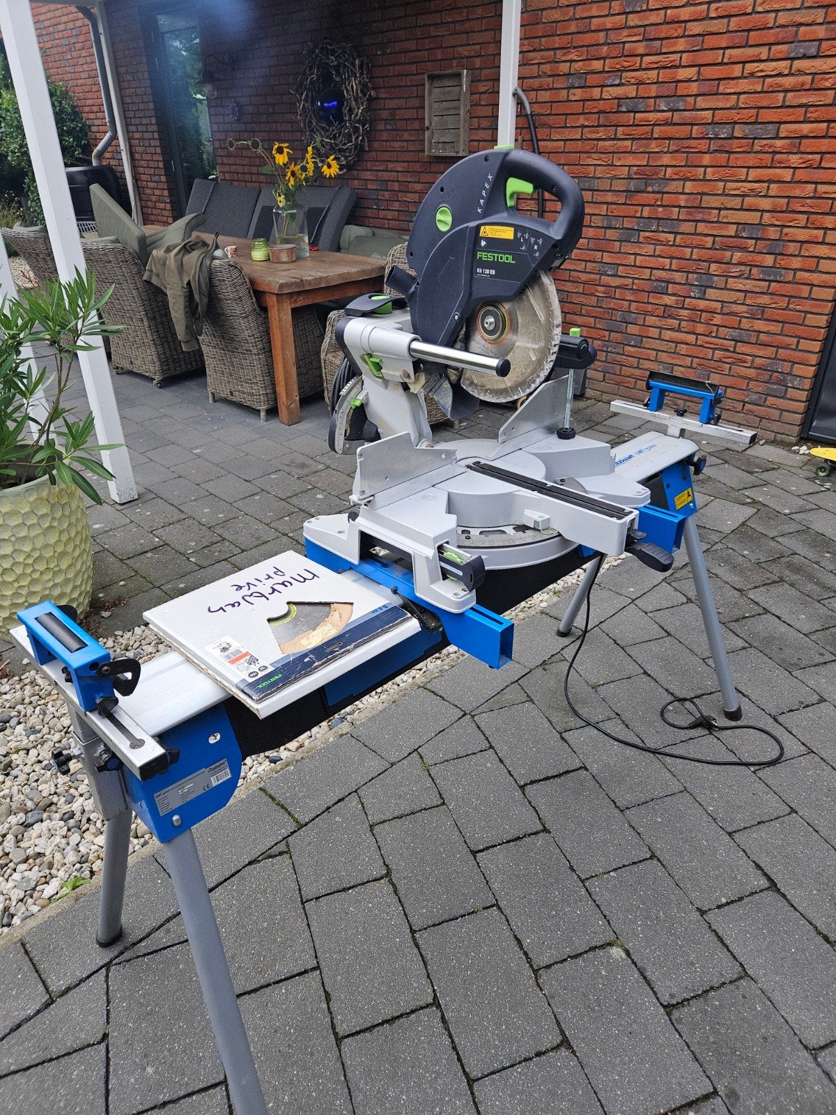 Festool Kapex KS 120 EB Afkortzaag met onderstel, Doe-het-zelf en Verbouw, Gereedschap | Zaagmachines, Ophalen, 70 mm of meer