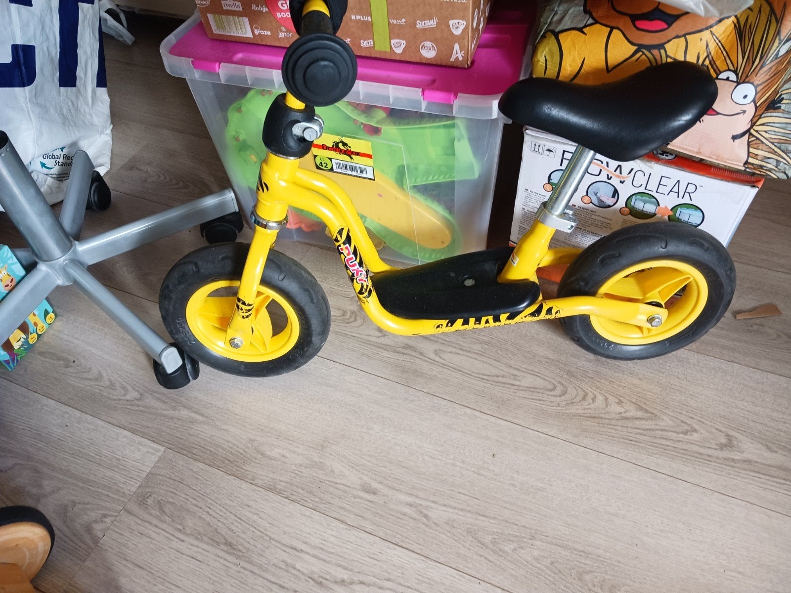 Puky Loopfiets Geel - Ideaal voor de kleintjes!, Ophalen, Gebruikt, Loopfiets