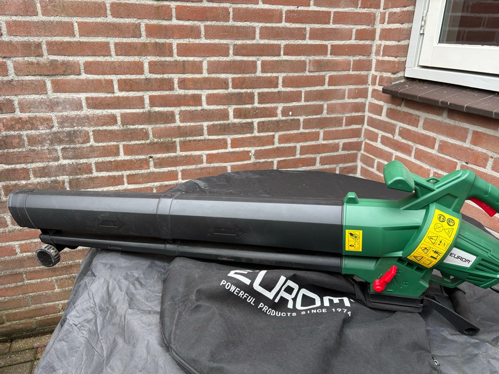 Eurom Gardencleaner 3001 Bladblazer/Bladzuiger 3000W, Ophalen, Handgedragen, Zo goed als nieuw, Met opvangzak