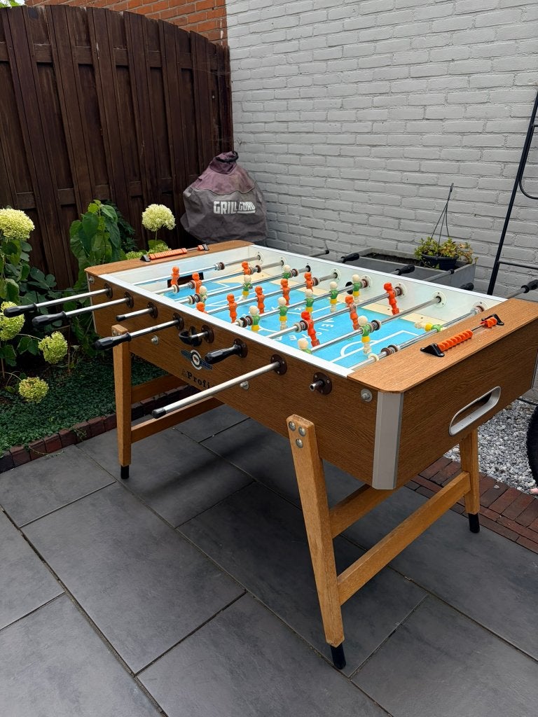 Tafelvoetbal, Ophalen, Gebruikt