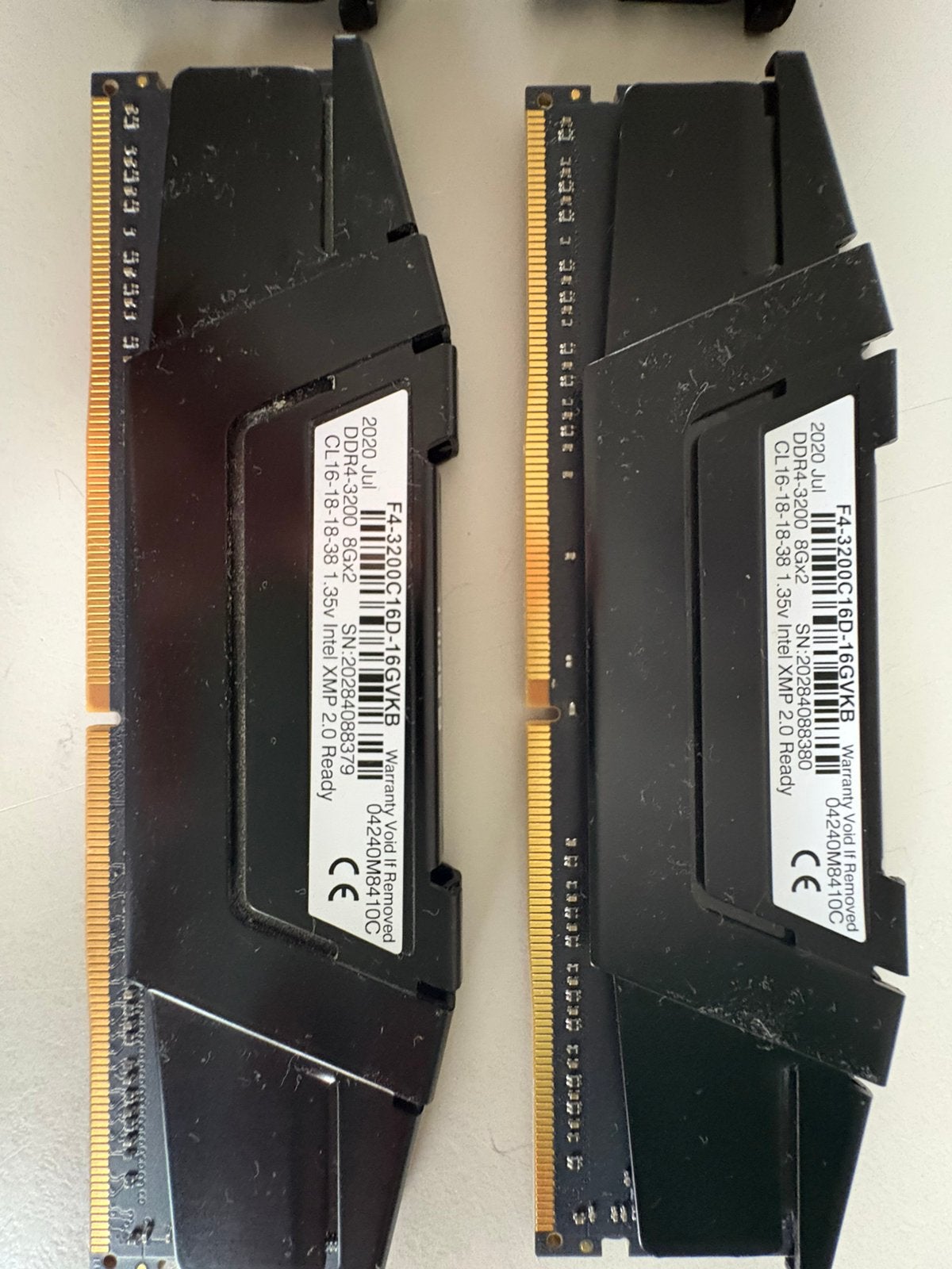 DDR4 RAM 2x8gb 3200MHZ CL16, Computers en Software, RAM geheugen, DDR4, Ophalen of Verzenden, Zo goed als nieuw, Desktop
