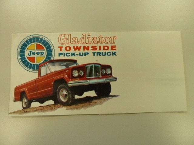 1963 Jeep Gladiator Townside Pick-Up Truck Brochure USA, Ophalen of Verzenden, Gelezen, Overige merken