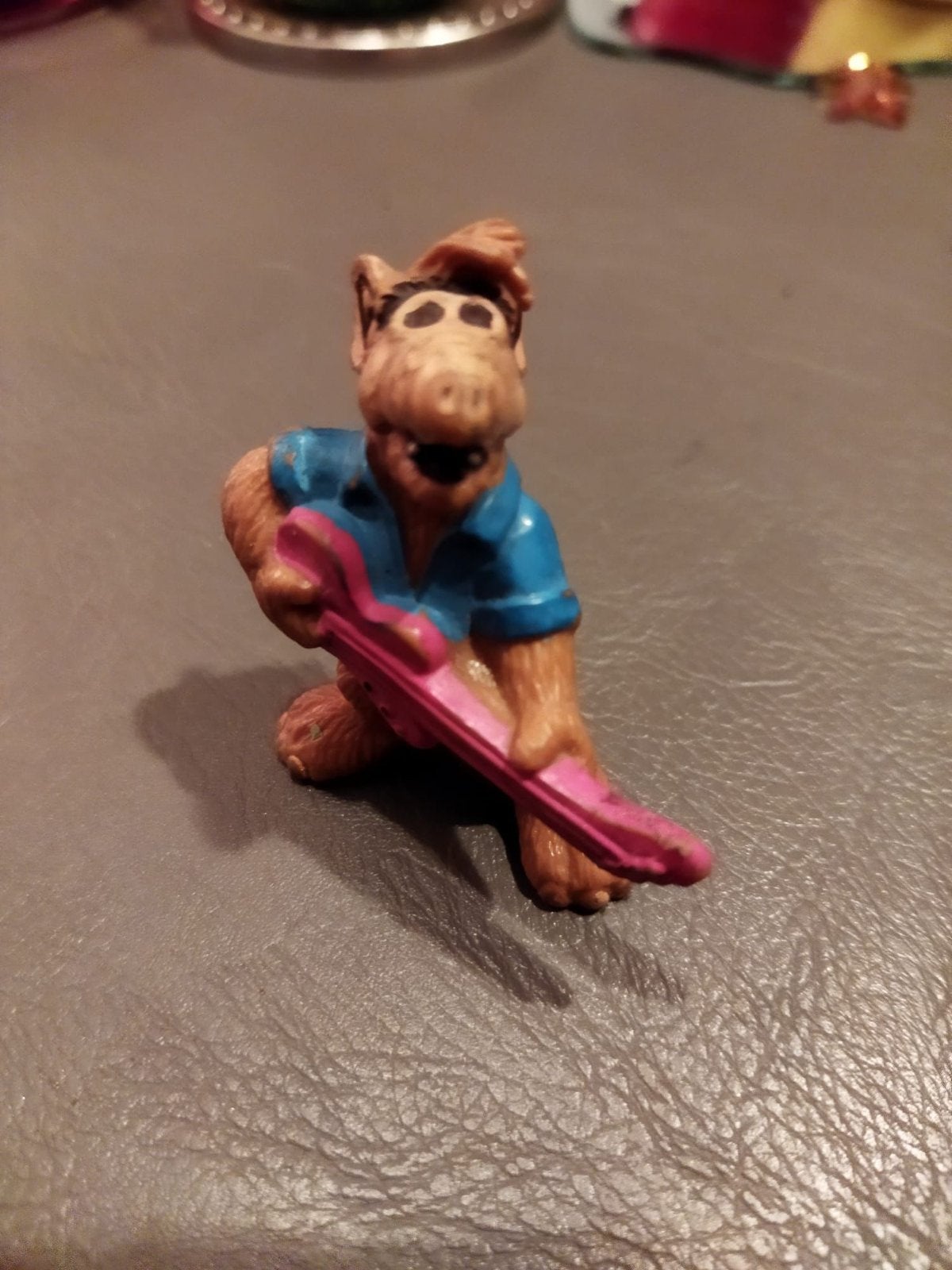 Vintage ALF figuur met gitaar - Jaren '80 verzamelobject, Verzamelen, Ophalen of Verzenden, Gebruikt