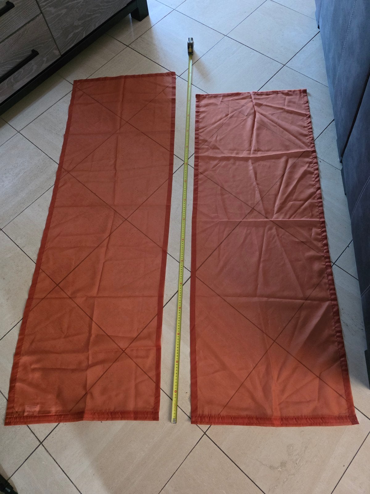Paneelgordijnen terra kleur effen, Ophalen of Verzenden