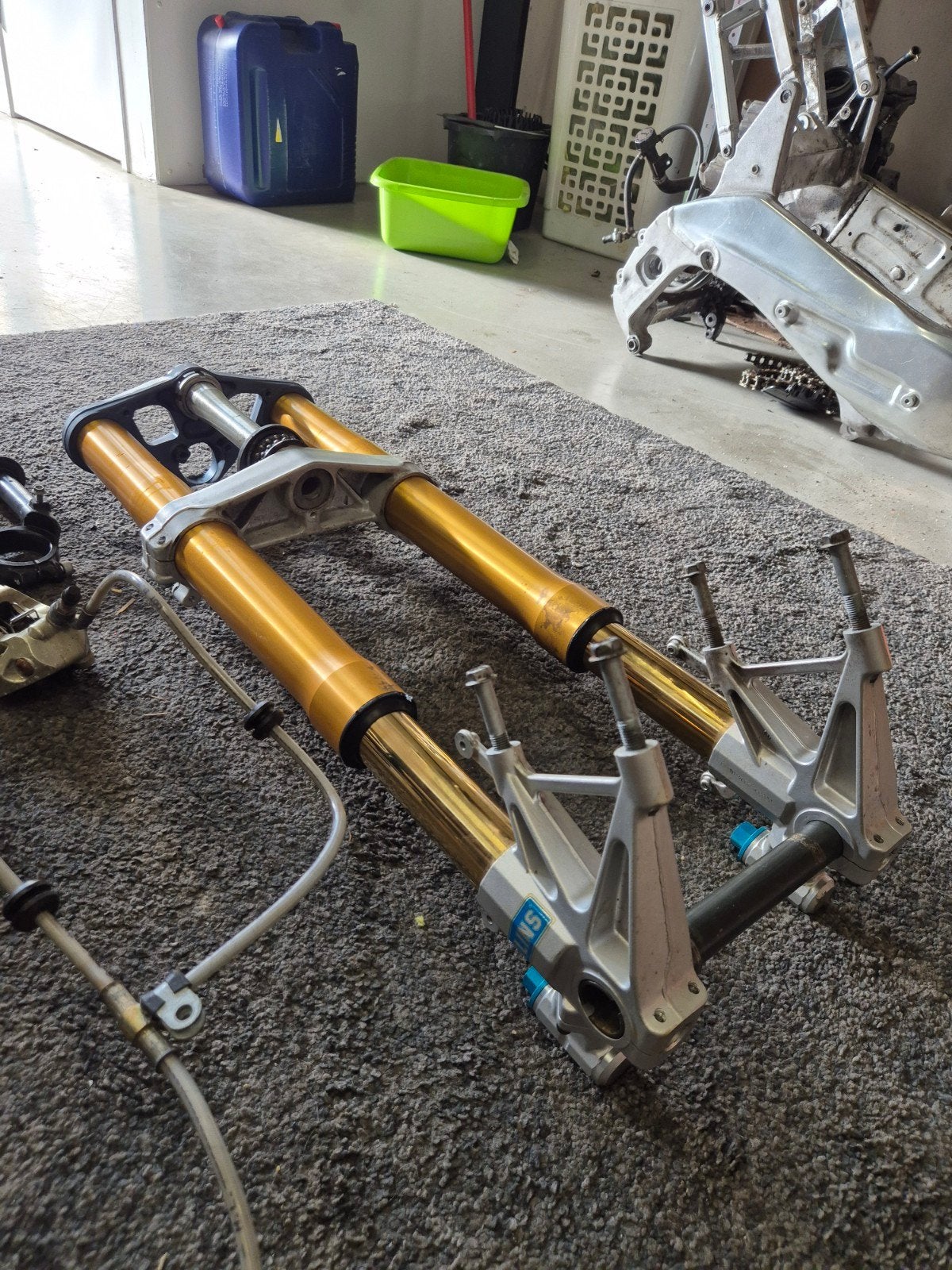 Öhlins Radiale Voorvork FG8902 Compleet Aprilia RSV1000R 04-, Ophalen of Verzenden, Öhlins, Öhlins, Öhlins
