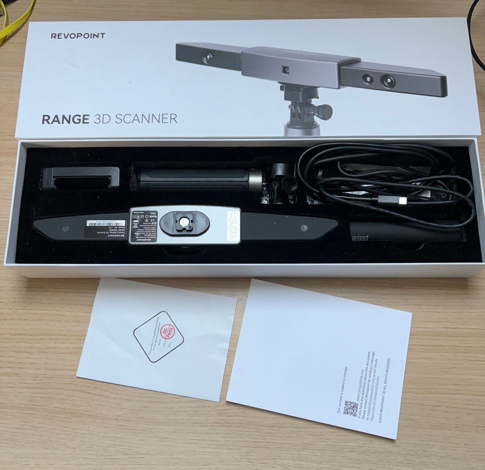 Revopoint Range 3D premium package, Computers en Software, 3D-printerbenodigheden, Ophalen, Zo goed als nieuw