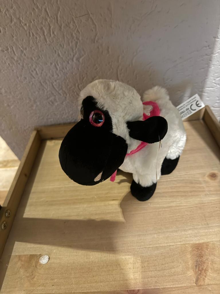 schattig schaap knuffel met roze strik, Ophalen, Overige merken, Overige karakters, Overige typen