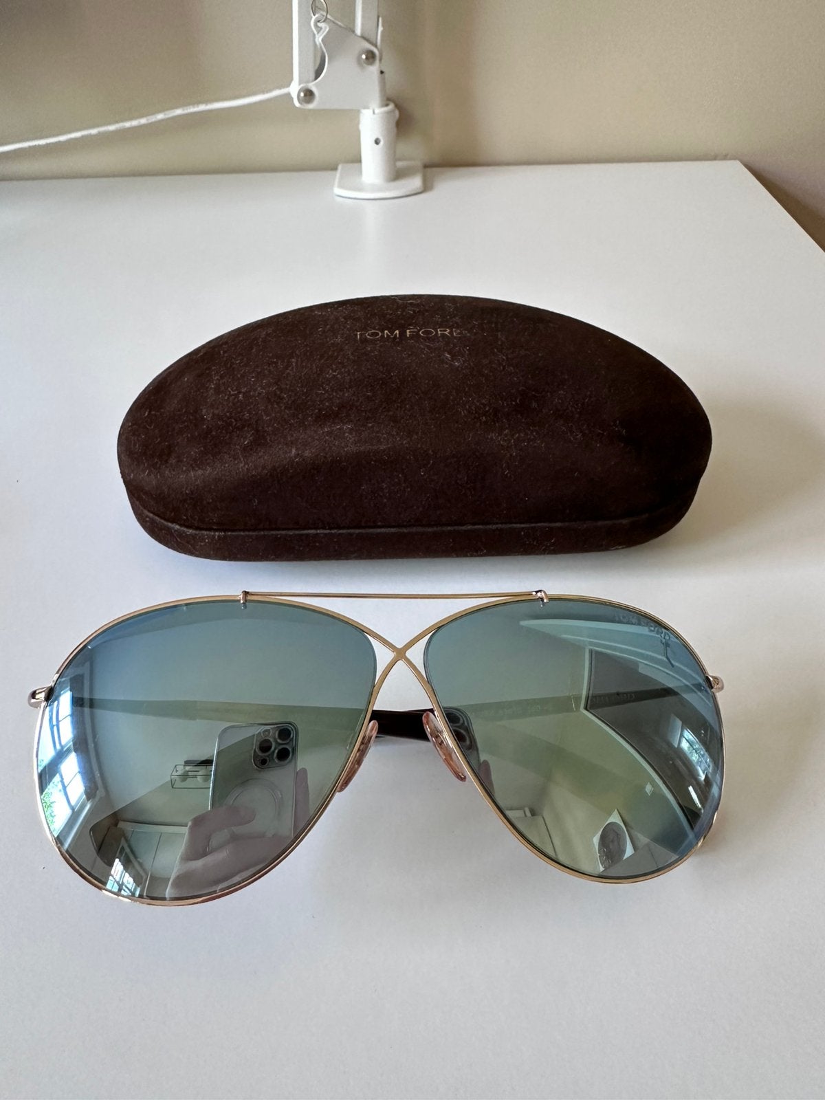 Tom Ford Eva pilotenbril / aviator (origineel), Sieraden, Tassen en Uiterlijk, Zonnebrillen en Brillen | Heren, Overige merken