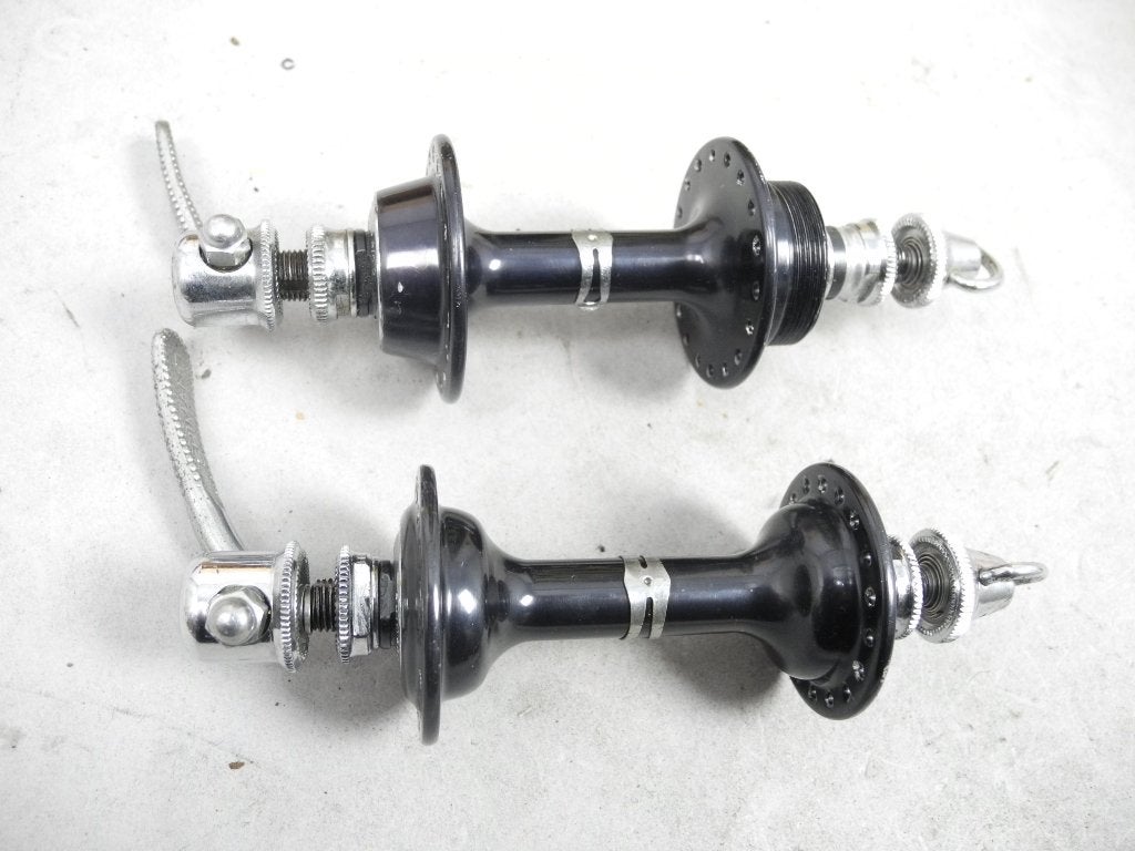 Dura Ace 1e generatie zwarte navenset, Wiel, Gebruikt, Shimano, Ophalen of Verzenden