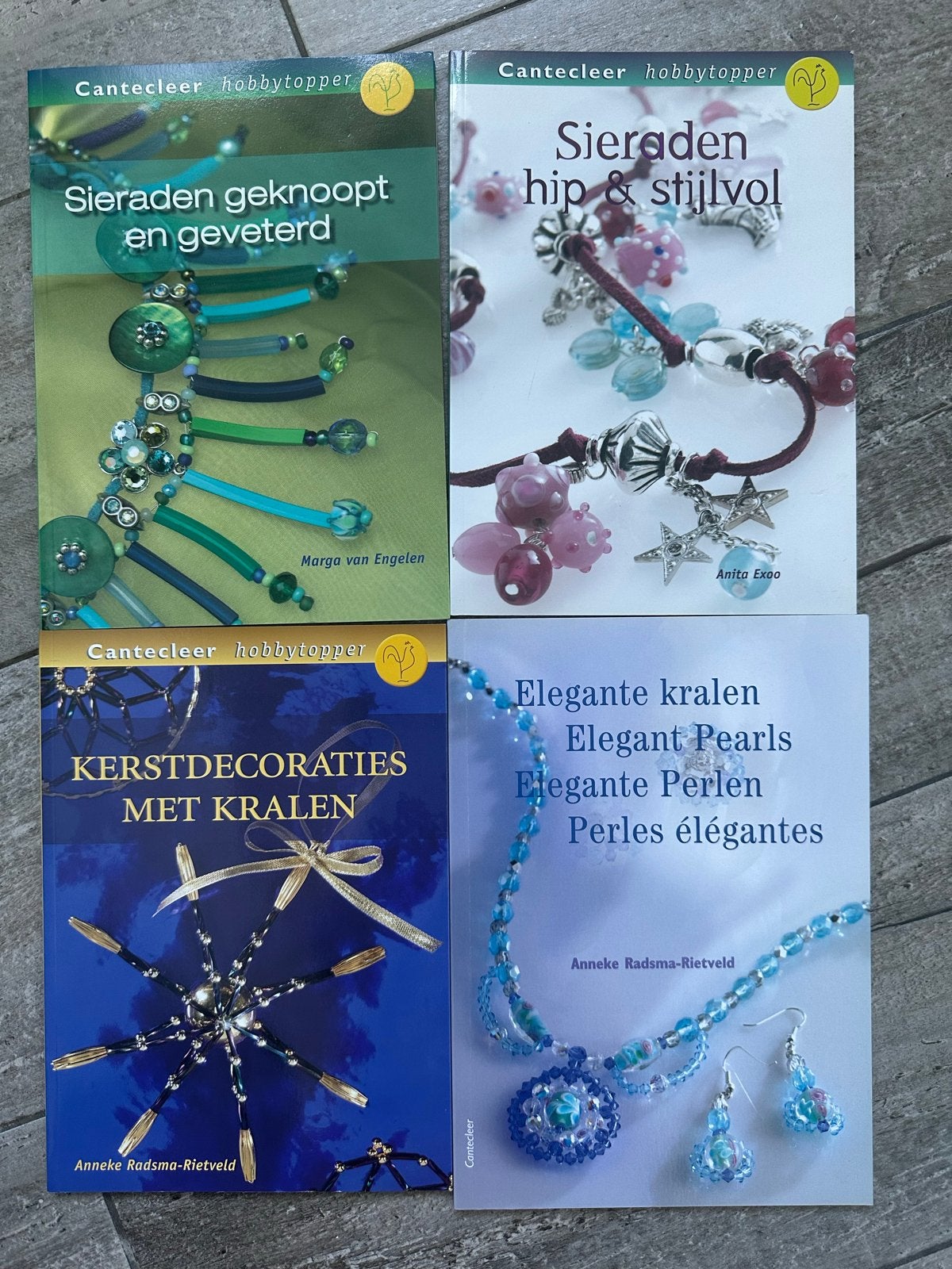 4 inspirerende boeken over sieraden maken met kralen, Boeken, Ophalen of Verzenden, Gelezen, Sieraden maken