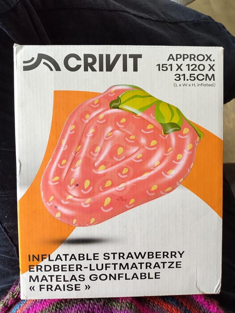 Luchtbed - Inflatable Strawberry, Ophalen of Verzenden, Nieuw
