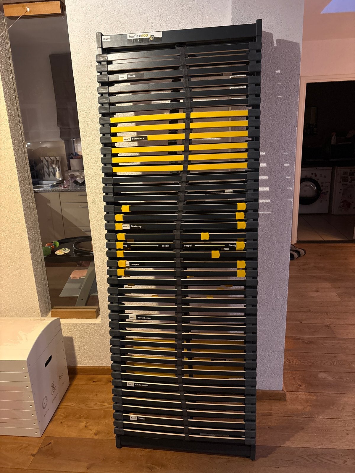 2x Lattenbodem Bossflex 600 - 70x200 cm, Ophalen, Gebruikt, Bedbodem, 200 cm