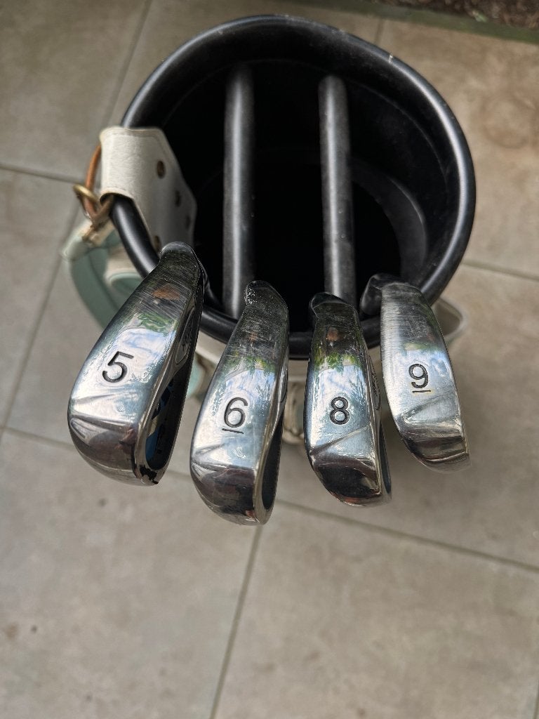 Golfclubs Bullseye XF-1 ijzers 5, 6, 8 en 9, Sport en Fitness, Golf, Ophalen of Verzenden, Gebruikt, Set, Overige merken