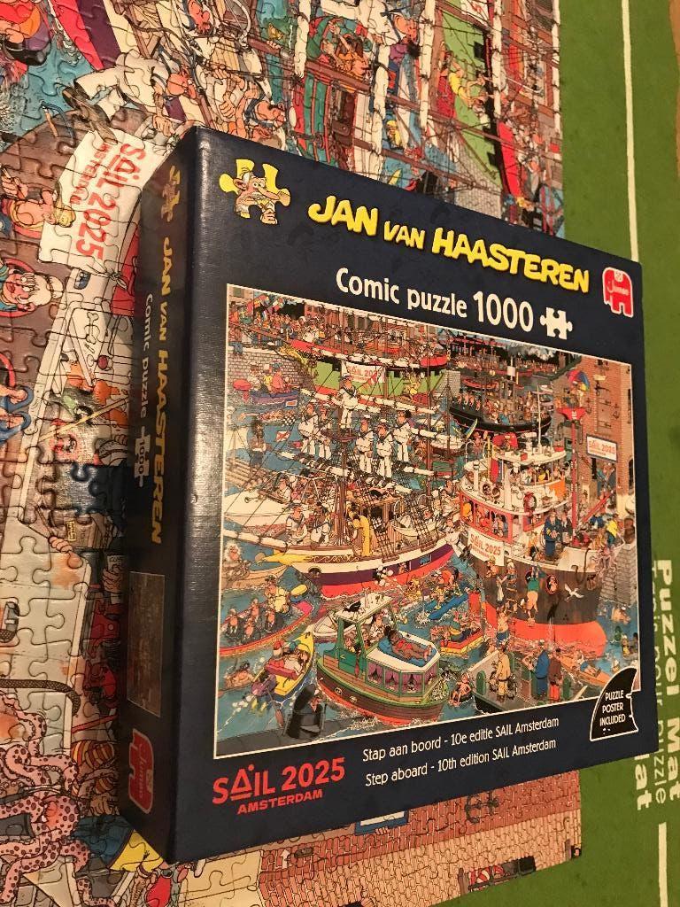 J v Haast 1000st SAIL  AMSTERDAM 2025 €7,50, Ophalen, 500 t/m 1500 stukjes, Zo goed als nieuw, Legpuzzel