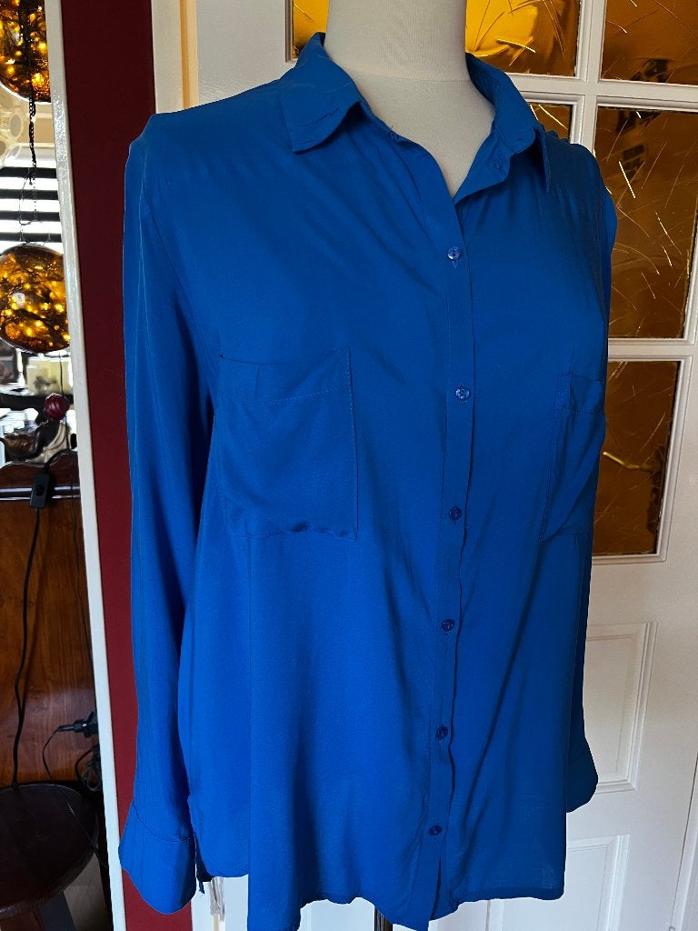 blouse Anne.L, Ophalen, Zo goed als nieuw, Maat 38/40 (M), Blauw