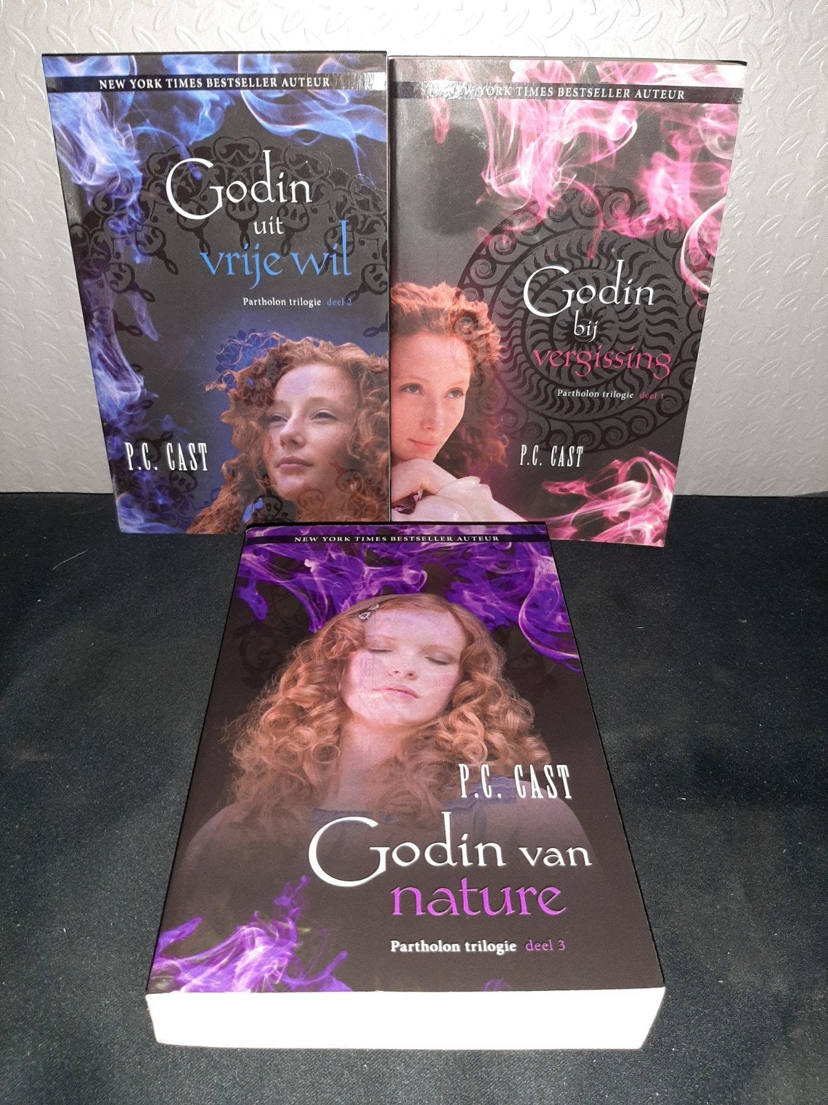 P.C. Cast - Partholon trilogie (3 boeken), Boeken, Ophalen of Verzenden, Zo goed als nieuw, P.C. Cast