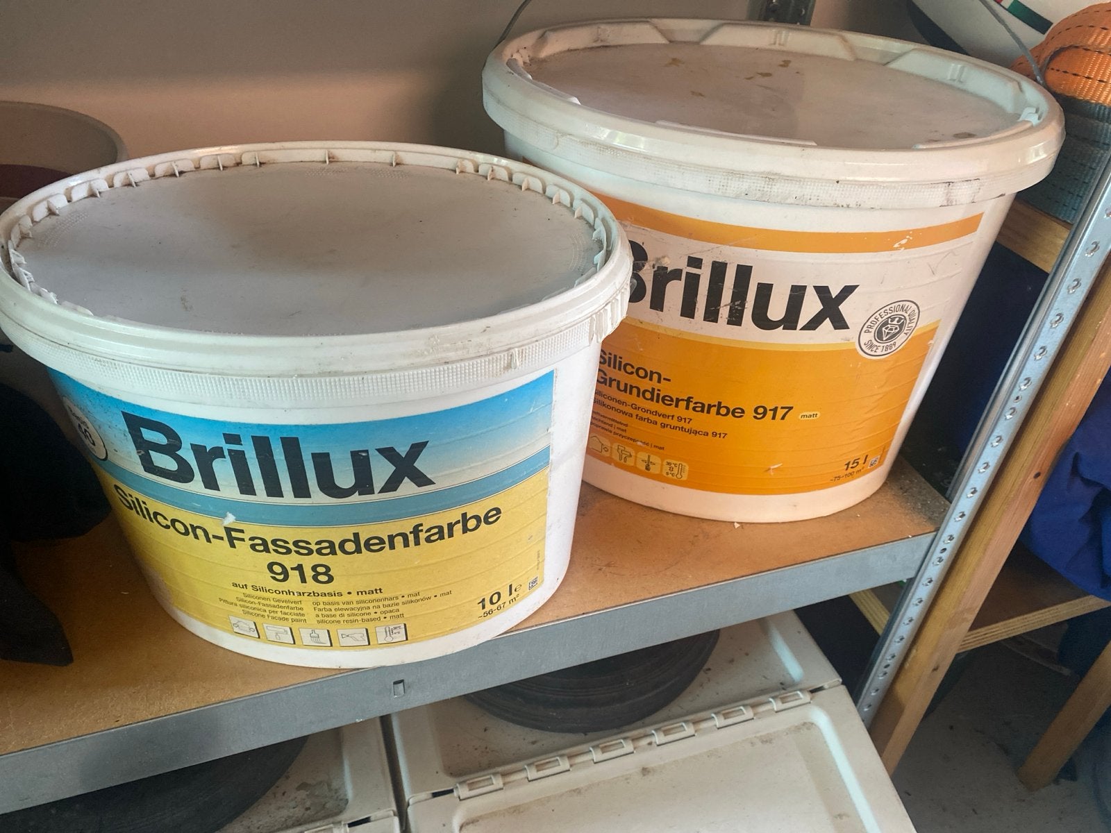 Brillux Siliconen Gevelverf&Grondverf vergelijkbaar met KEIM, Ophalen, Gebruikt, Overige kleuren, 5 tot 10 liter