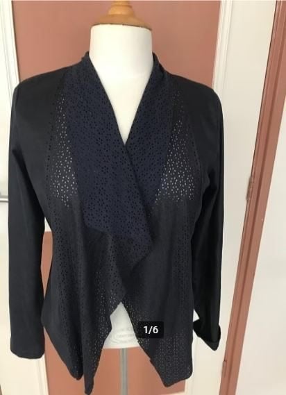 Voor wie van apart houdt: NED vest/blazer, maat M., Maat 38/40 (M), Blauw, Ophalen of Verzenden, Zo goed als nieuw