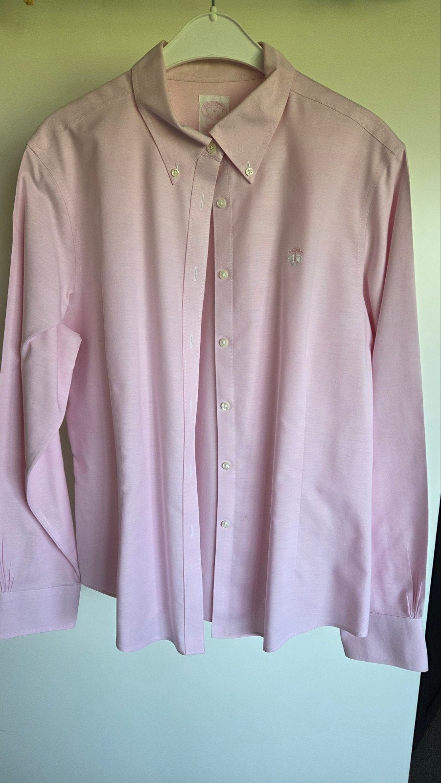 Brooks Brothers Roze Strijkvrij damesblouse mt 16, Maat 46/48 (XL) of groter, Ophalen of Verzenden, Zo goed als nieuw, Roze