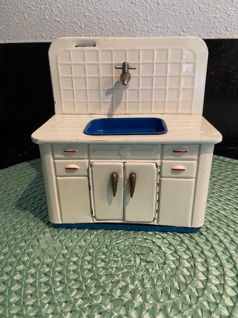 Tin plated poppenhuis keukentje made by Alps Japan jaren '50, Ophalen of Verzenden, Gebruikt, Overige typen